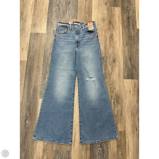 Jeans Wide Leg By Levis In Blue Denim, Size: 10
