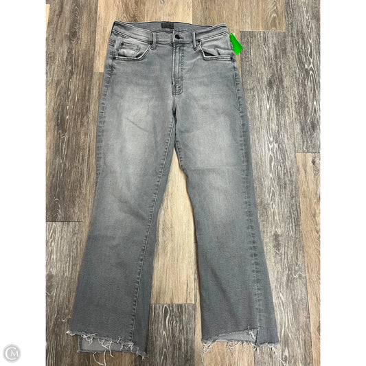 Jeans Straight By Mother Jeans In Grey Denim, Size: 10