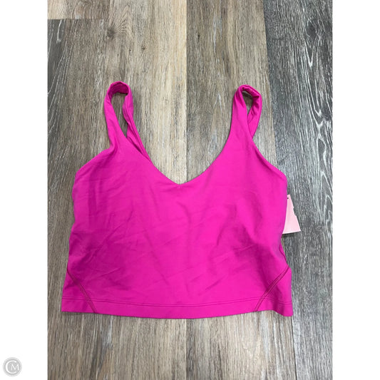 Athletic Tank Top By Lululemon In Pink, Size: 6