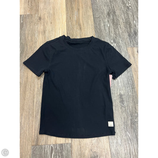 Athletic Top Short Sleeve By Vuori In Black, Size: Xs