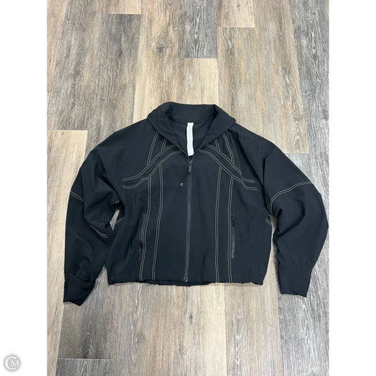 Athletic Jacket By Lululemon In Black, Size: 2