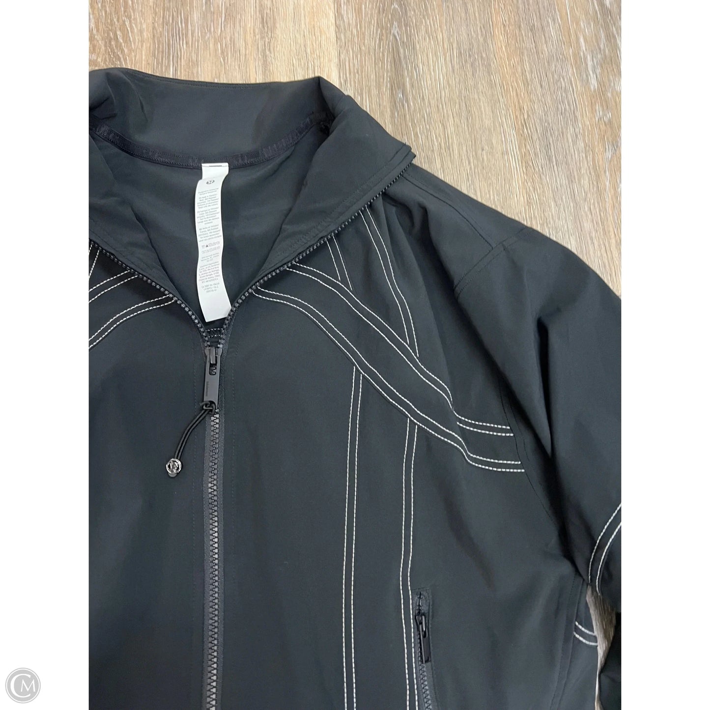 Athletic Jacket By Lululemon In Black, Size: 2