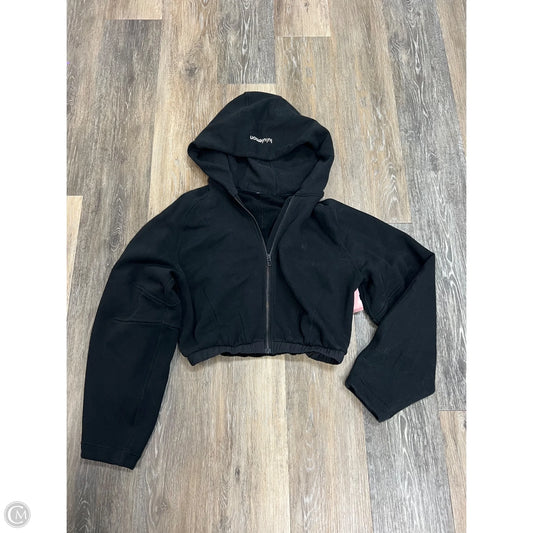 Athletic Sweatshirt Hoodie By Lululemon In Black, Size: XS/S