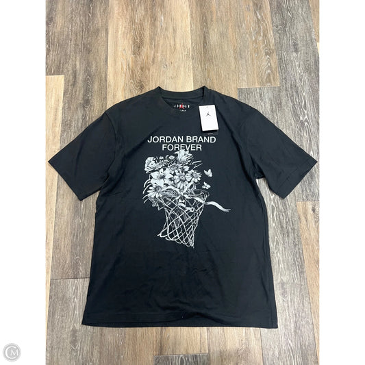 Top Short Sleeve Luxury Designer By Jordan In Black, Size: Xs