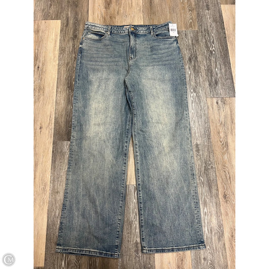 Jeans Wide Leg By Kut In Blue Denim, Size: 14