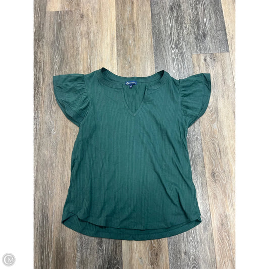 Top Short Sleeve By Democracy In Green, Size: L