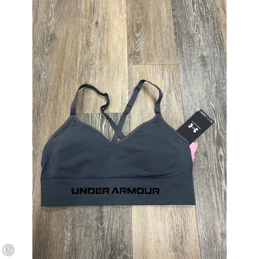Athletic Bra By Under Armour In Grey, Size: L