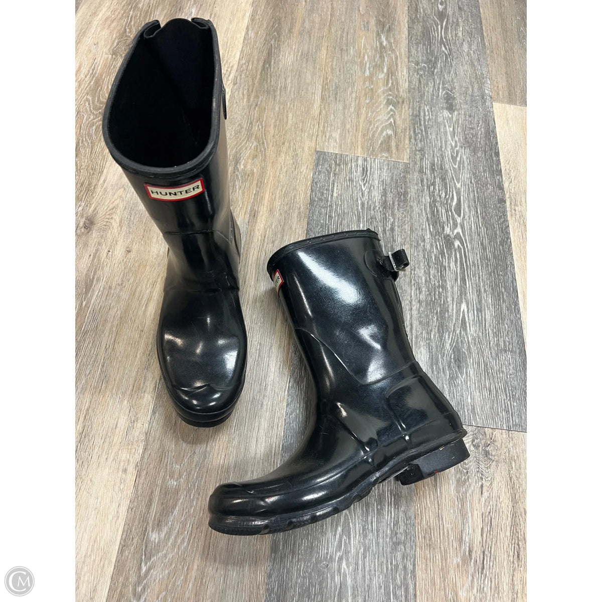 Boots Designer By Hunter In Black, Size: 10