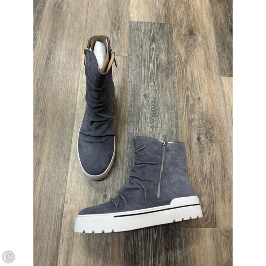 Boots Ankle Flats By J Slides In Grey, Size: 10