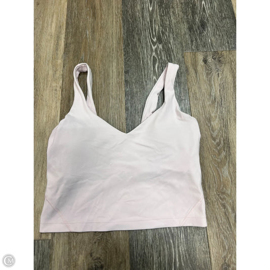 Athletic Tank Top By Lululemon In Pink, Size: 4