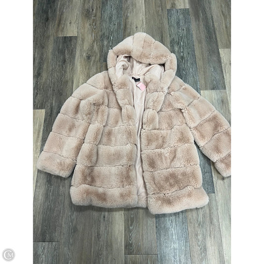 Jacket Faux Fur & Sherpa By Carre Noir In Pink, Size: L