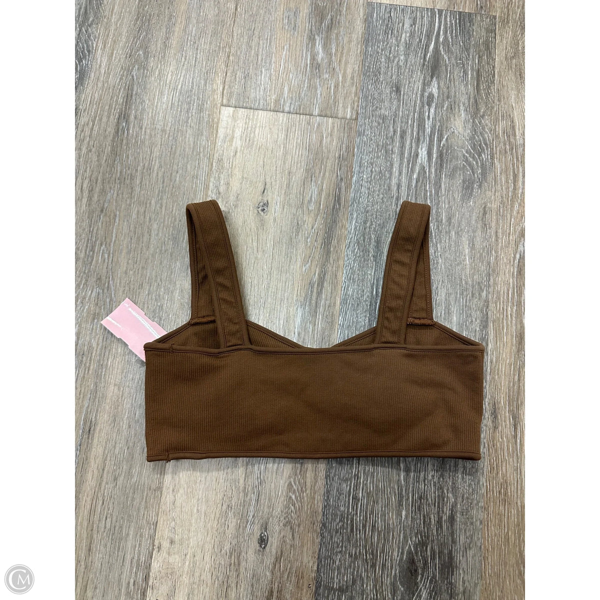 Athletic Bra By Set Active In Brown, Size: M