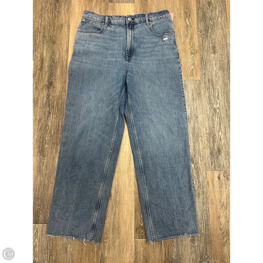 Jeans Wide Leg By Everlane In Blue Denim, Size: 14