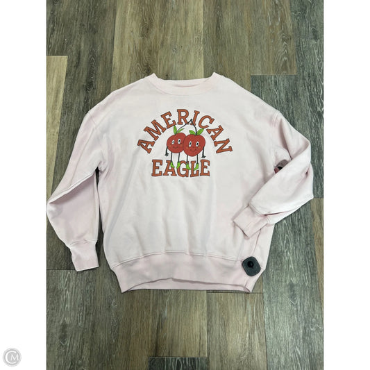 Sweatshirt Crewneck By American Eagle In Pink, Size: Xs
