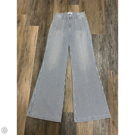 Jeans Wide Leg By Frame In Striped Pattern, Size: 8
