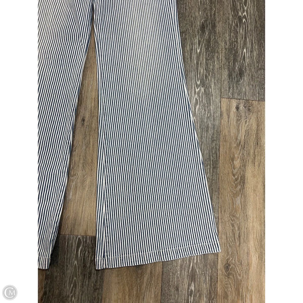 Jeans Wide Leg By Frame In Striped Pattern, Size: 8
