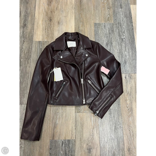 Jacket Moto By Wilfred In Brown, Size: Xs
