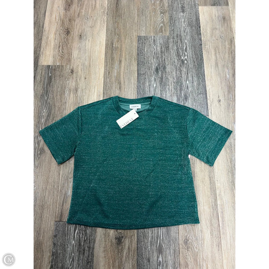 Top Short Sleeve By Evereve In Green, Size: S