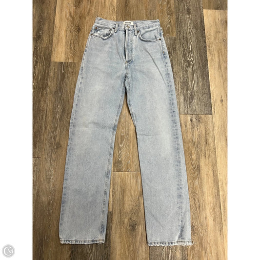 Jeans Designer By Agolde In Blue Denim, Size: 0