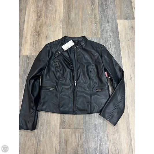 Jacket Moto By Evereve In Black, Size: L