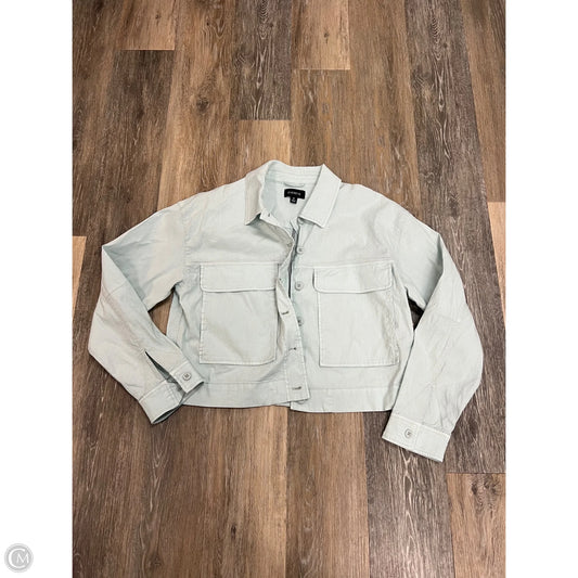 Jacket Linen By Evereve In Blue, Size: M