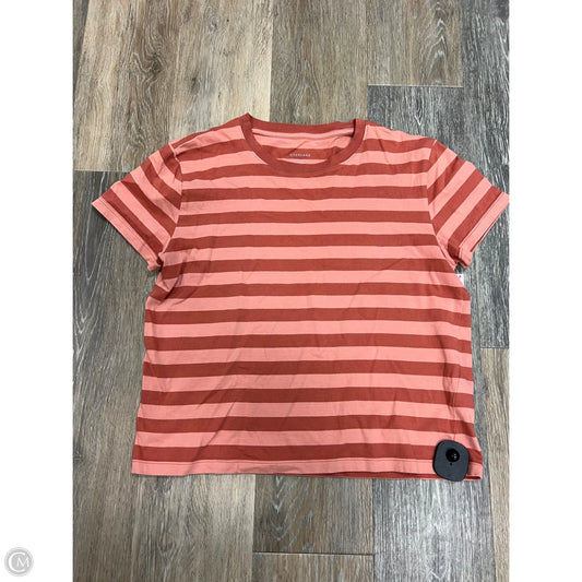 Top Short Sleeve By Everlane In Orange, Size: S