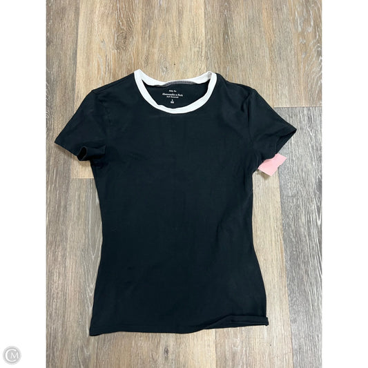 Top Short Sleeve By Abercrombie And Fitch In Black, Size: S