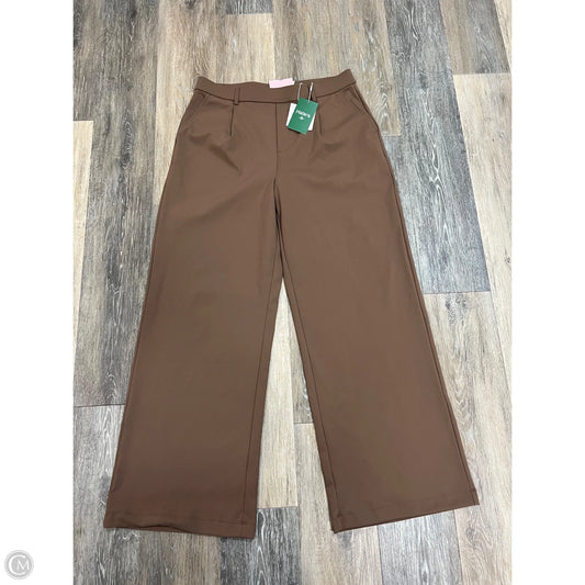 Pants Wide Leg By Halara In Tan, Size: L