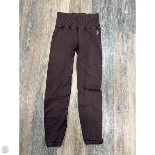 Athletic Leggings By Free People In Brown, Size: S