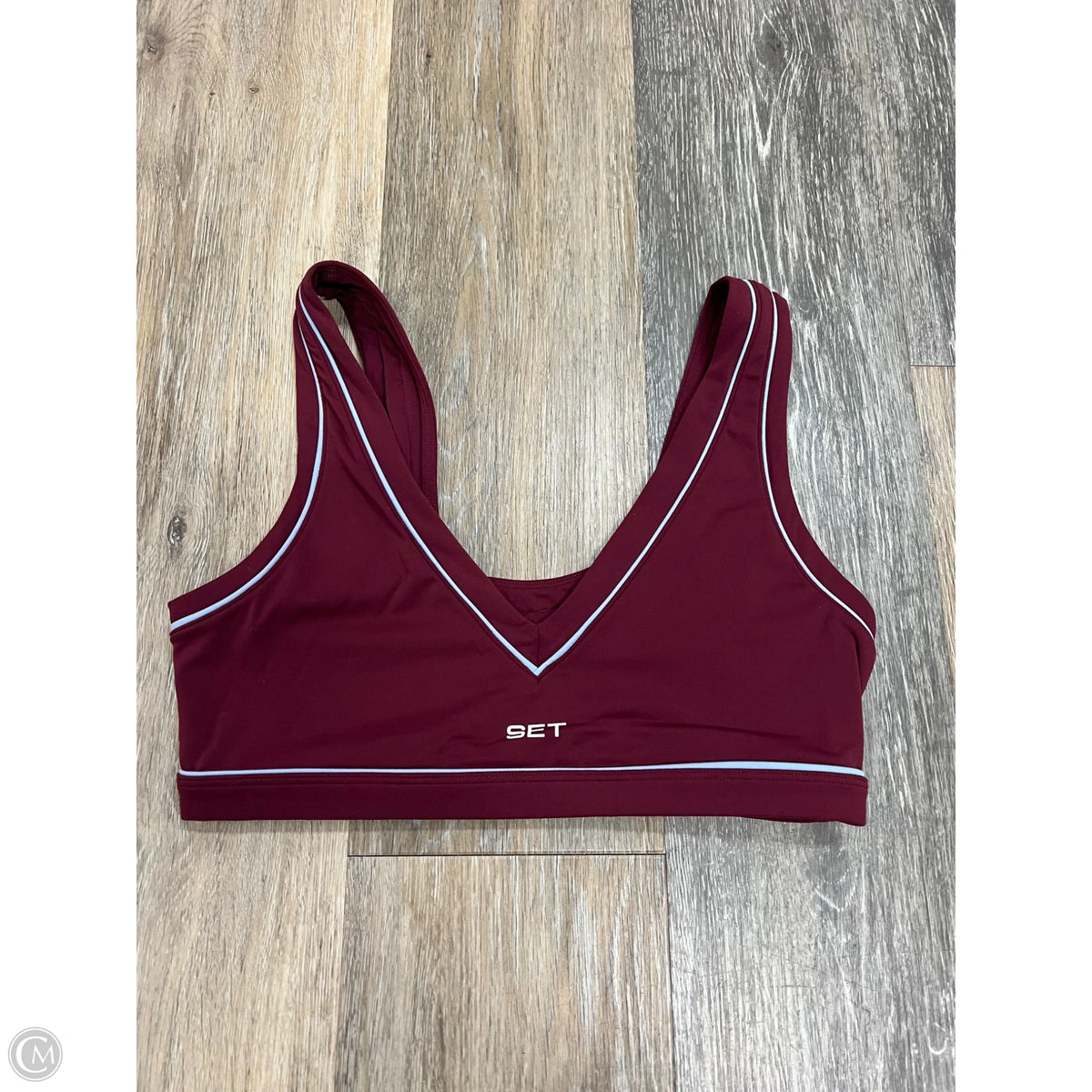 Athletic Bra By Set Active In Red, Size: M
