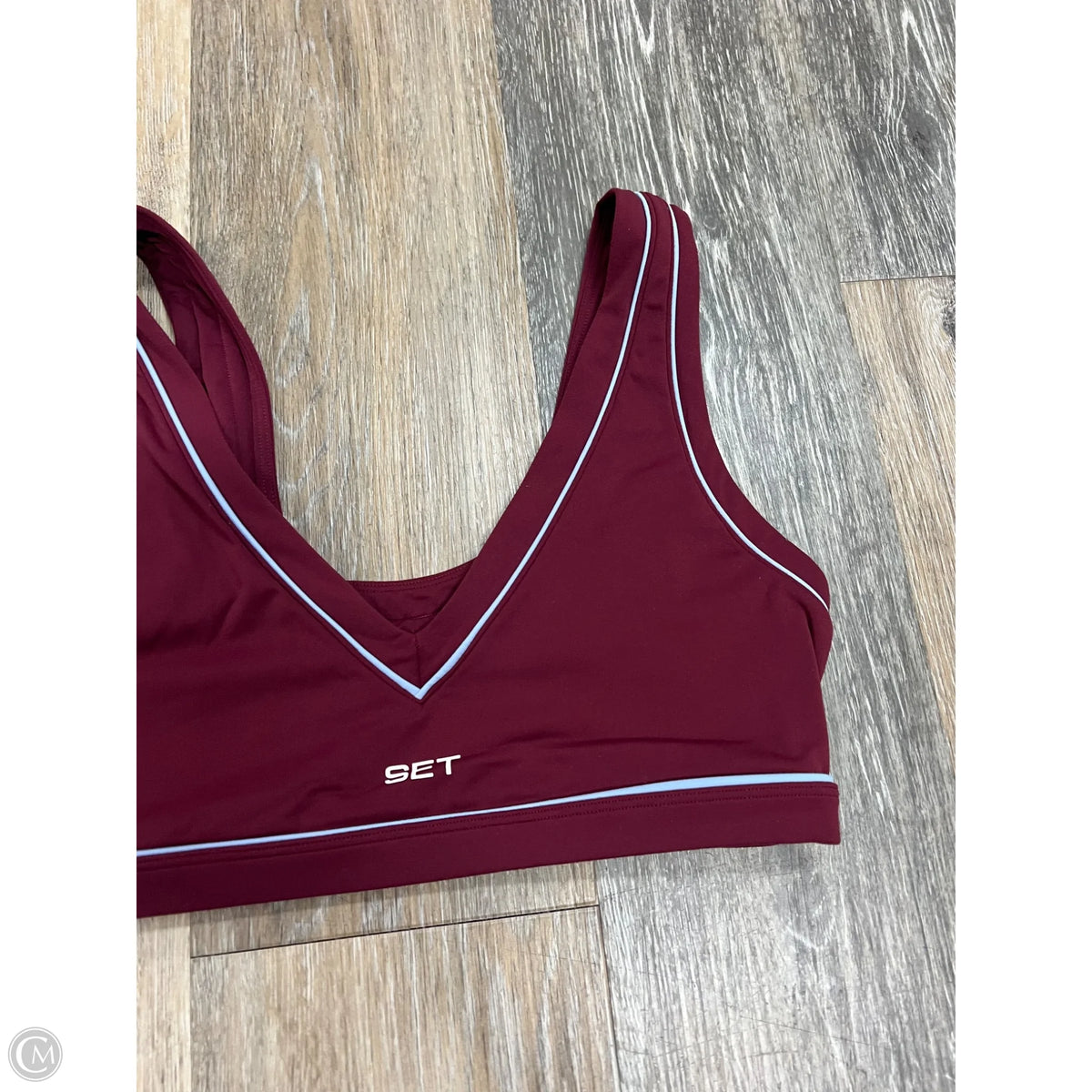 Athletic Bra By Set Active In Red, Size: M