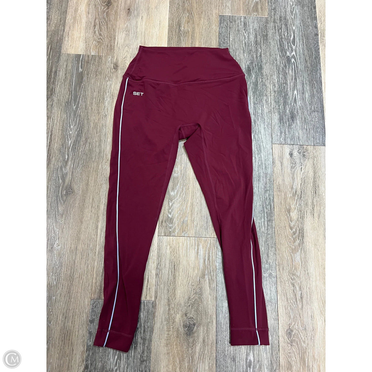 Athletic Leggings By Set Active In Red, Size: M