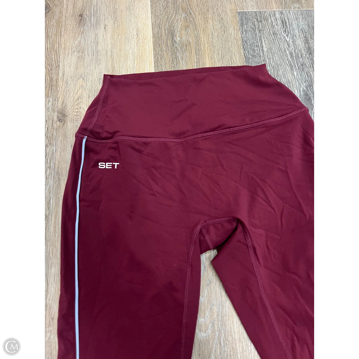 Athletic Leggings By Set Active In Red, Size: M