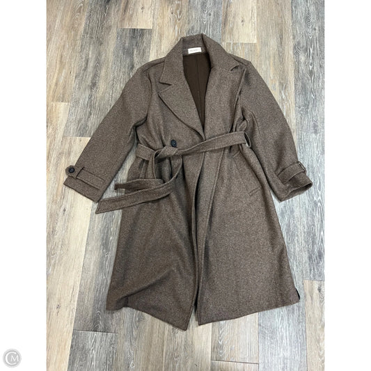 Coat Trench Coat By The Nines In Brown, Size: L