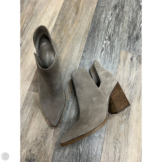 Boots Ankle Heels By Marc Fisher In Grey, Size: 10
