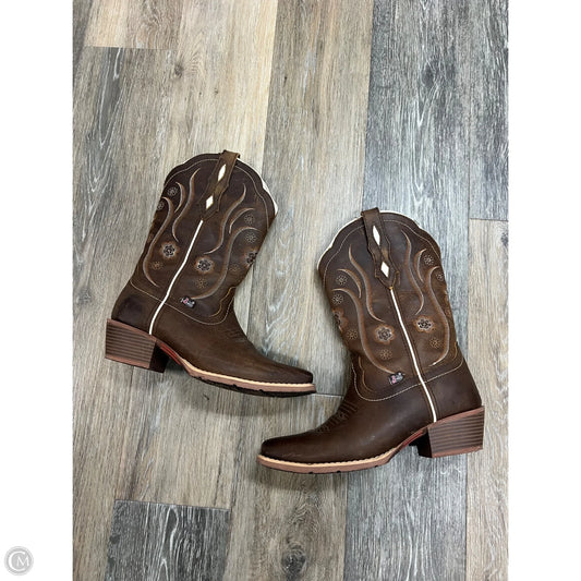 Boots Western By Justin In Brown, Size: 10