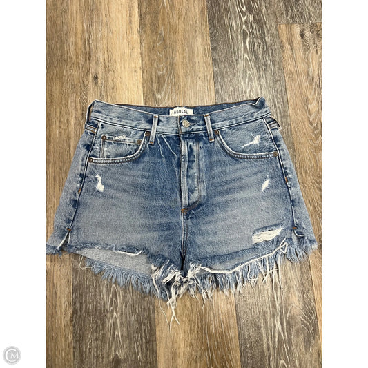 Shorts Designer By Agolde In Blue Denim, Size: 4