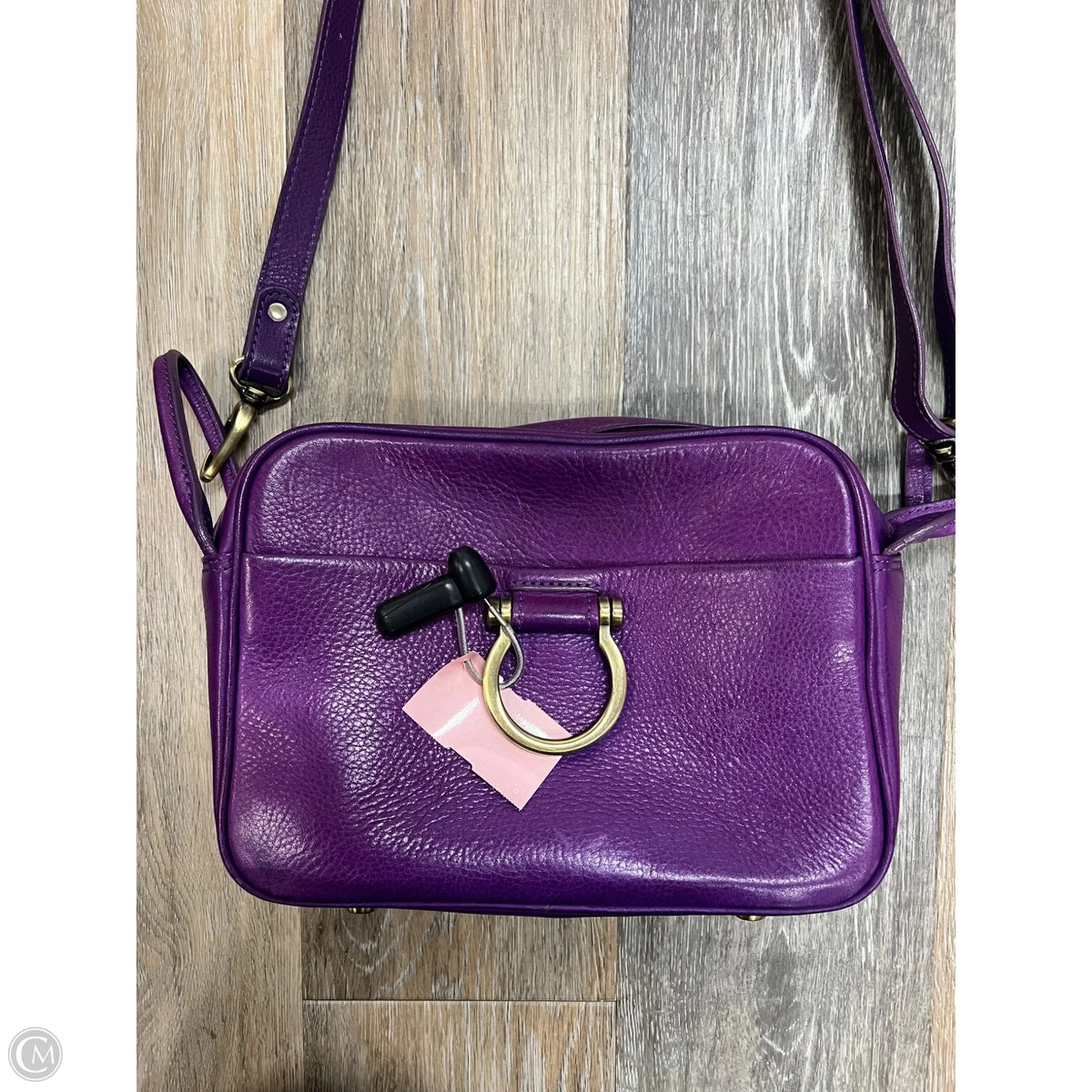 Crossbody Leather By Sapahn, Size: Medium