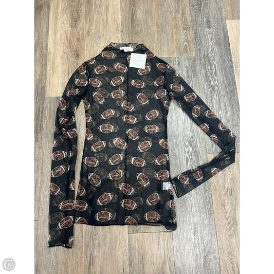 Top Long Sleeve By Sweet GENERIS In Black, Size: S