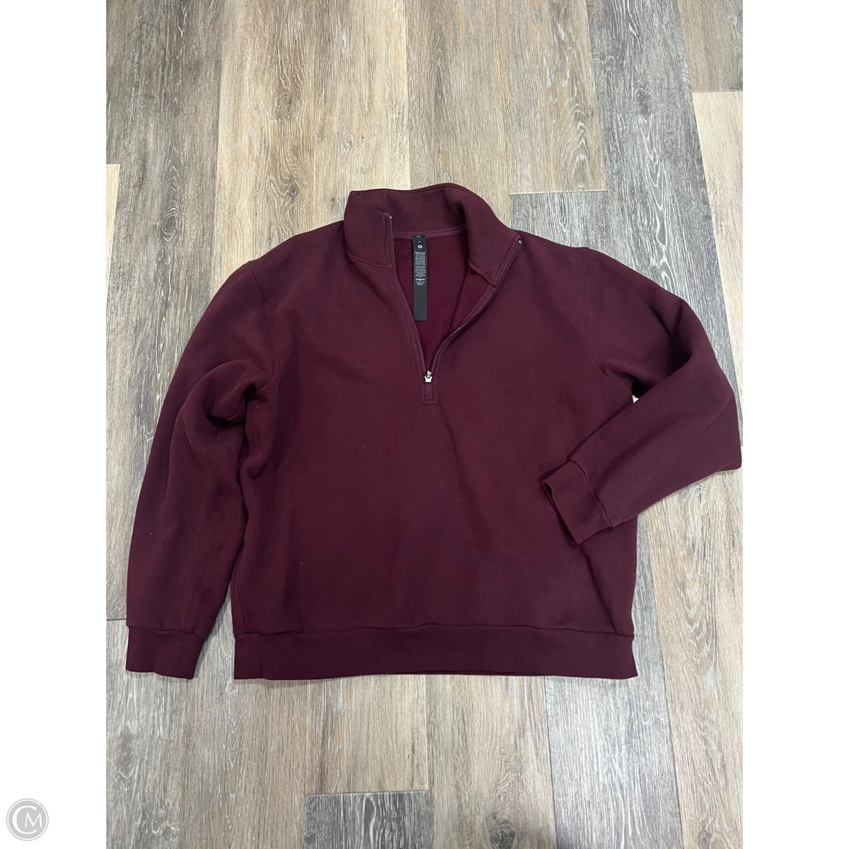 Athletic Sweatshirt Collar By Lululemon In Maroon, Size: M