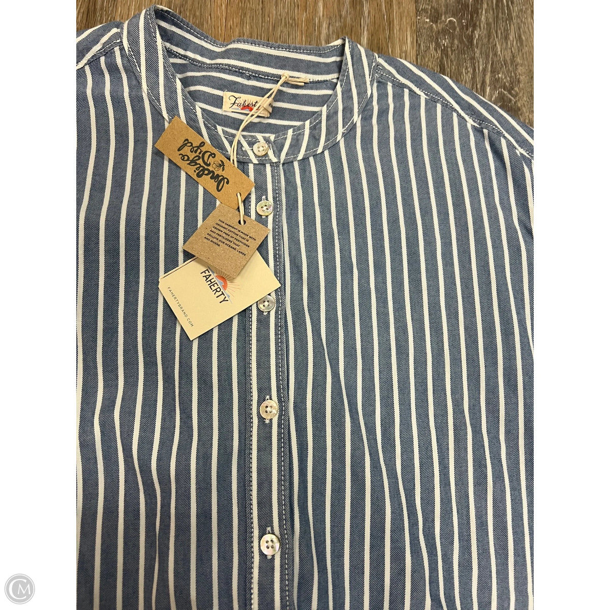 TUNIC By Faherty In Blue Denim, Size: Xl