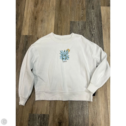 Athletic Sweatshirt Crewneck By Lululemon In White, Size: Xs