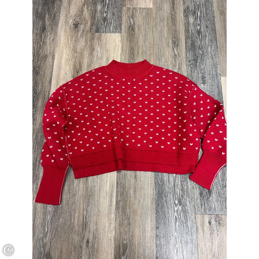 Sweater By Free People In Red, Size: Xs