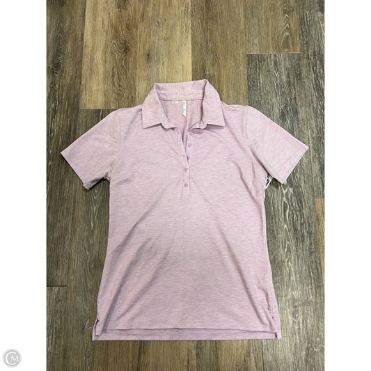 Athletic Top Short Sleeve By Travis Mathew In Pink, Size: S