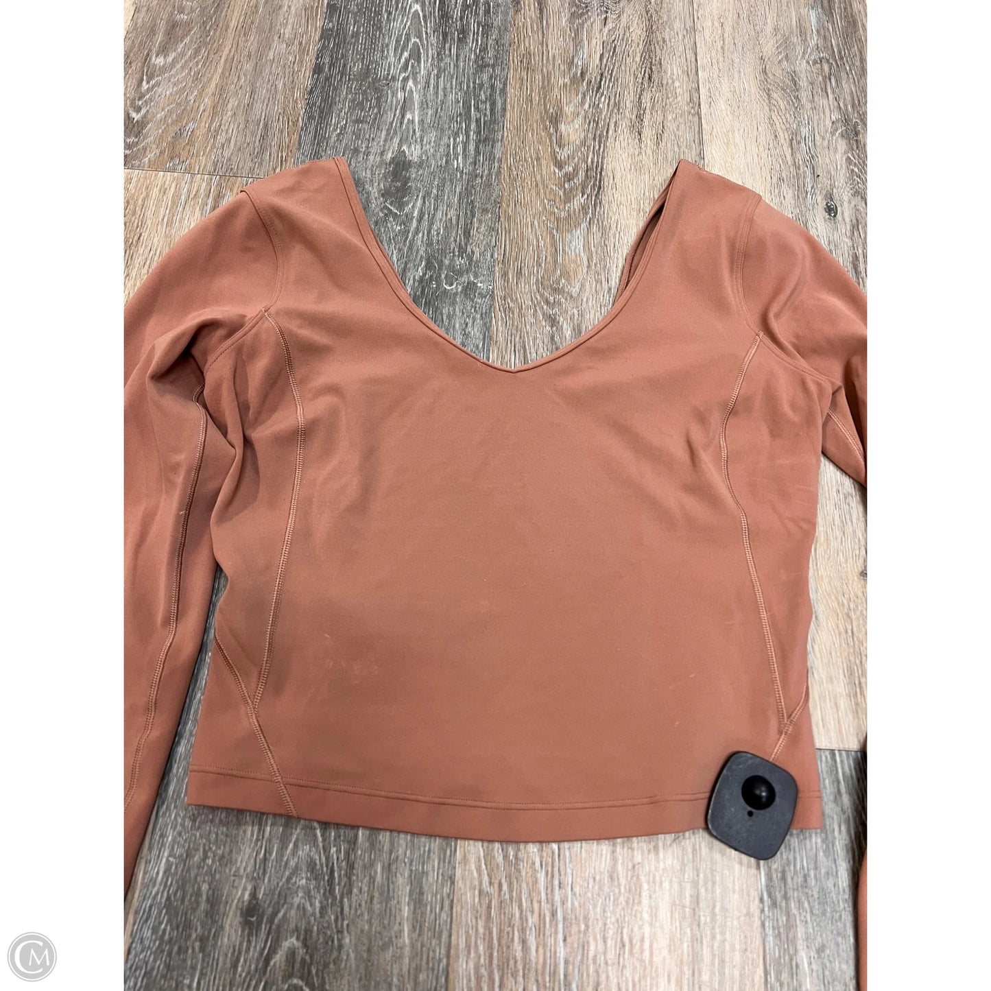 Athletic Top Long Sleeve Crewneck By Lululemon In Tan, Size: 6