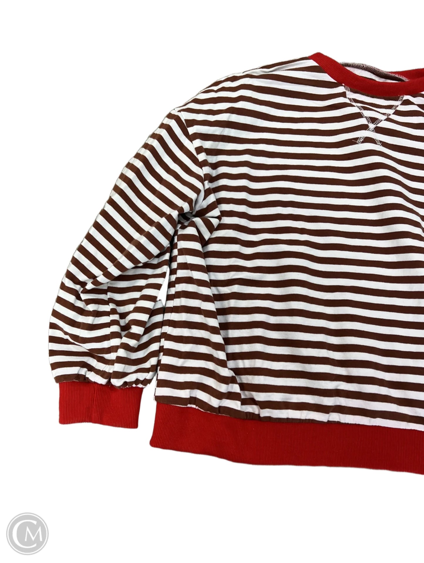 Top Long Sleeve By Clothes Mentor In Striped Pattern, Size: S
