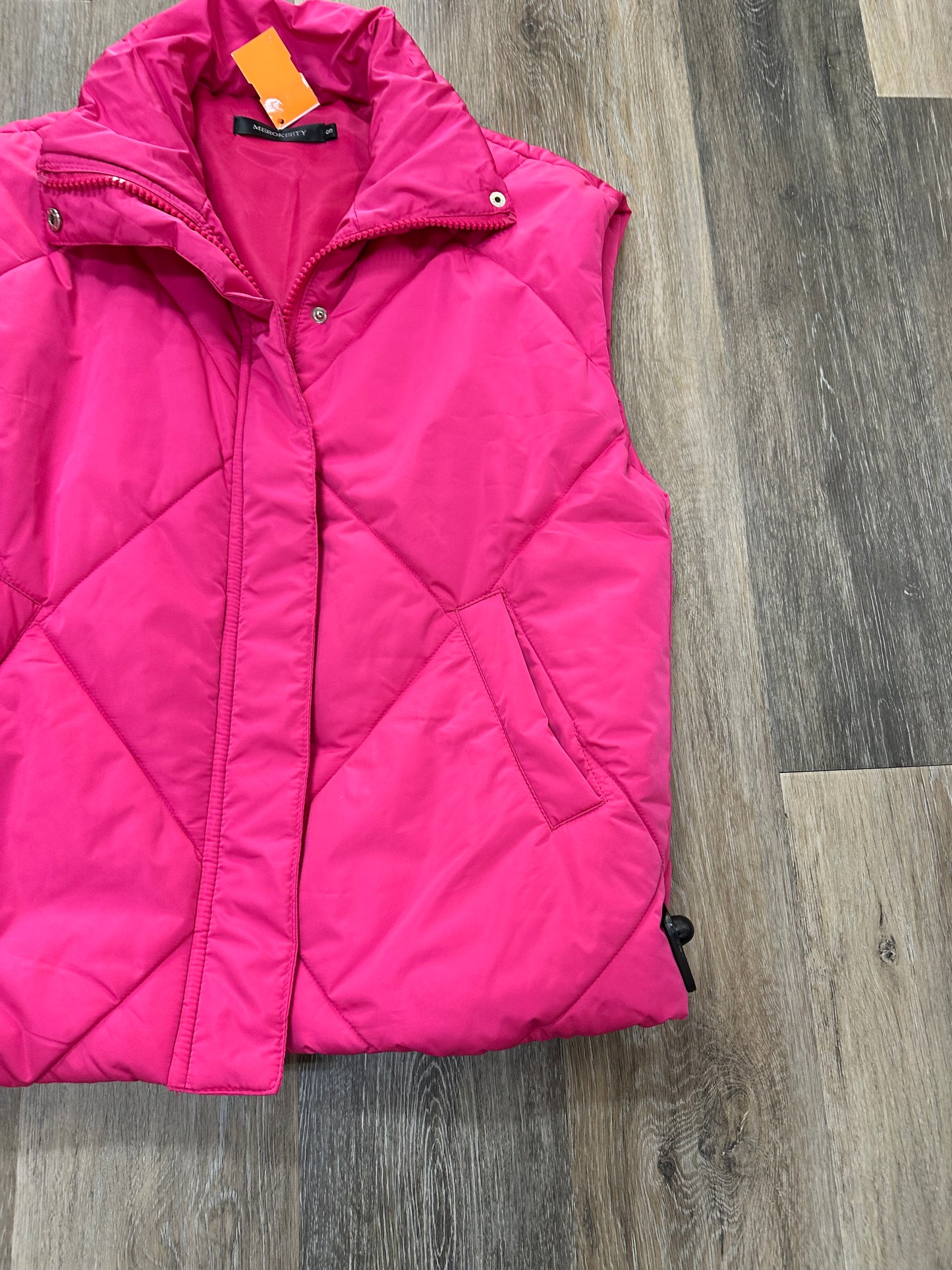 Vest Puffer & Quilted By Merokeety In Pink, Size: S