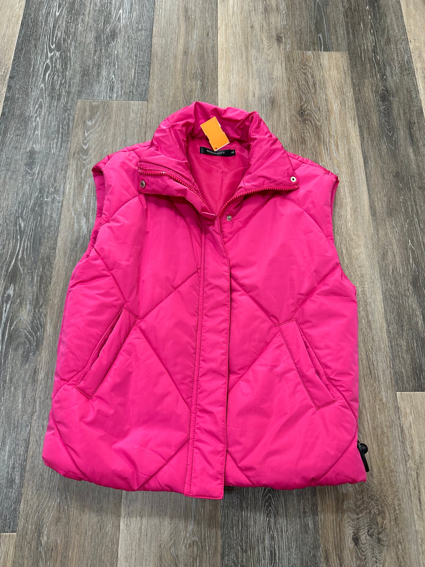 Vest Puffer & Quilted By Merokeety In Pink, Size: S