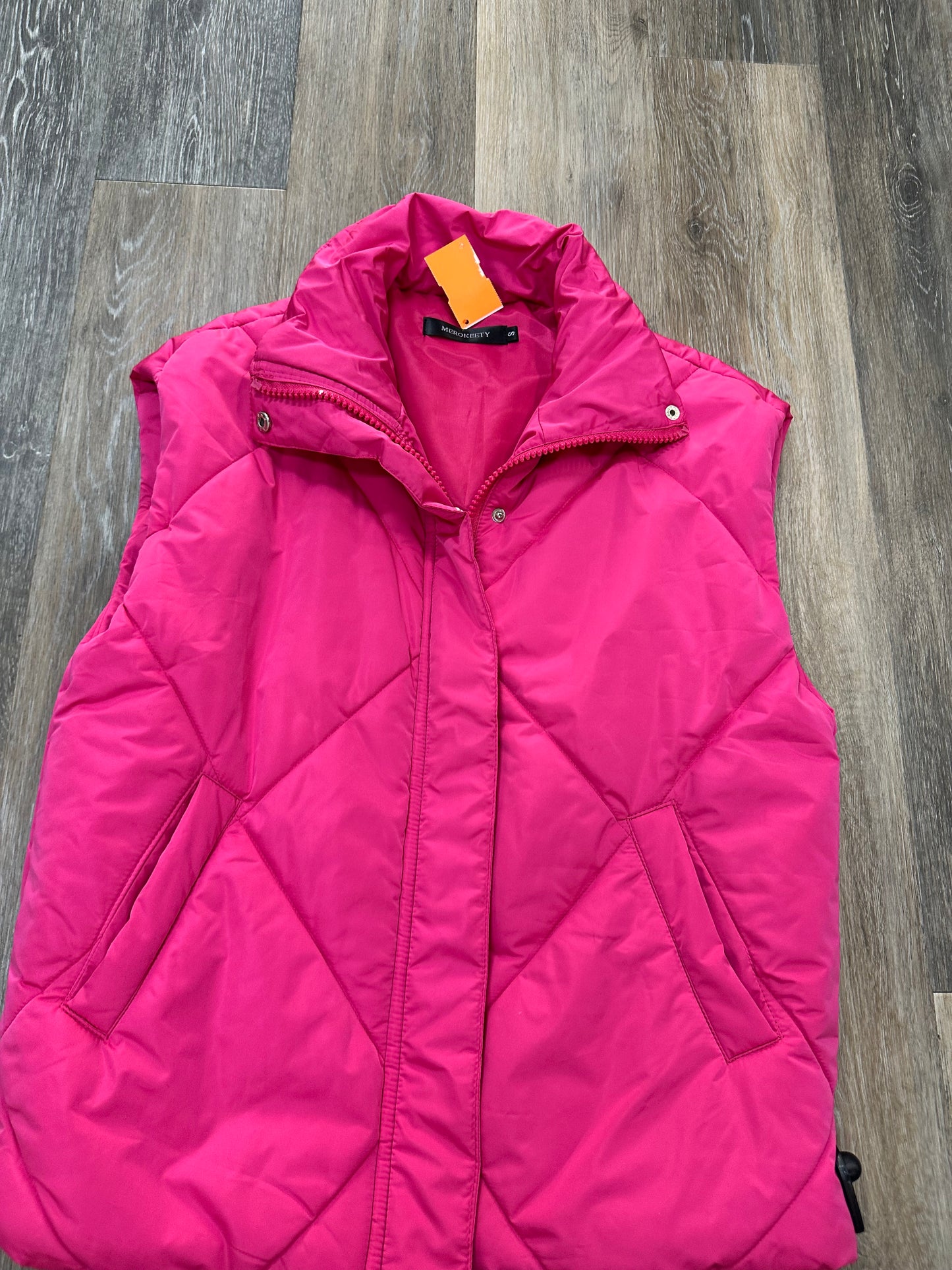 Vest Puffer & Quilted By Merokeety In Pink, Size: S