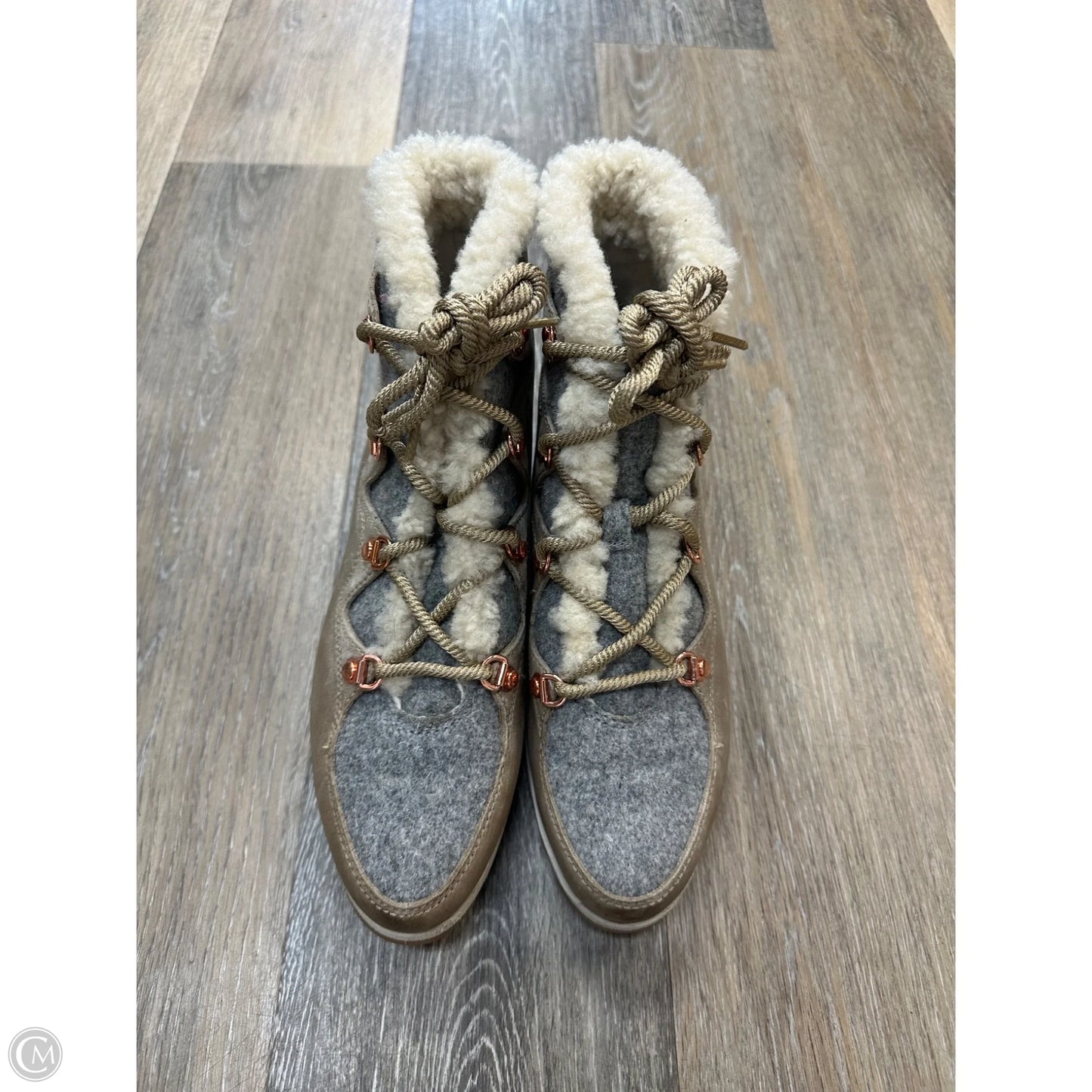 Boots Ankle Flats By Sorel In Grey, Size: 8.5